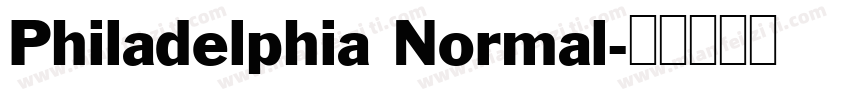Philadelphia Normal字体转换